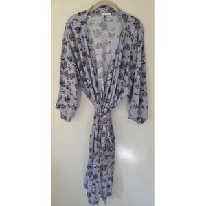 Vera Bradley Knit Short Robe Hedgehog WildWomens 2XL - 3XL Tie Front 2 Pockets